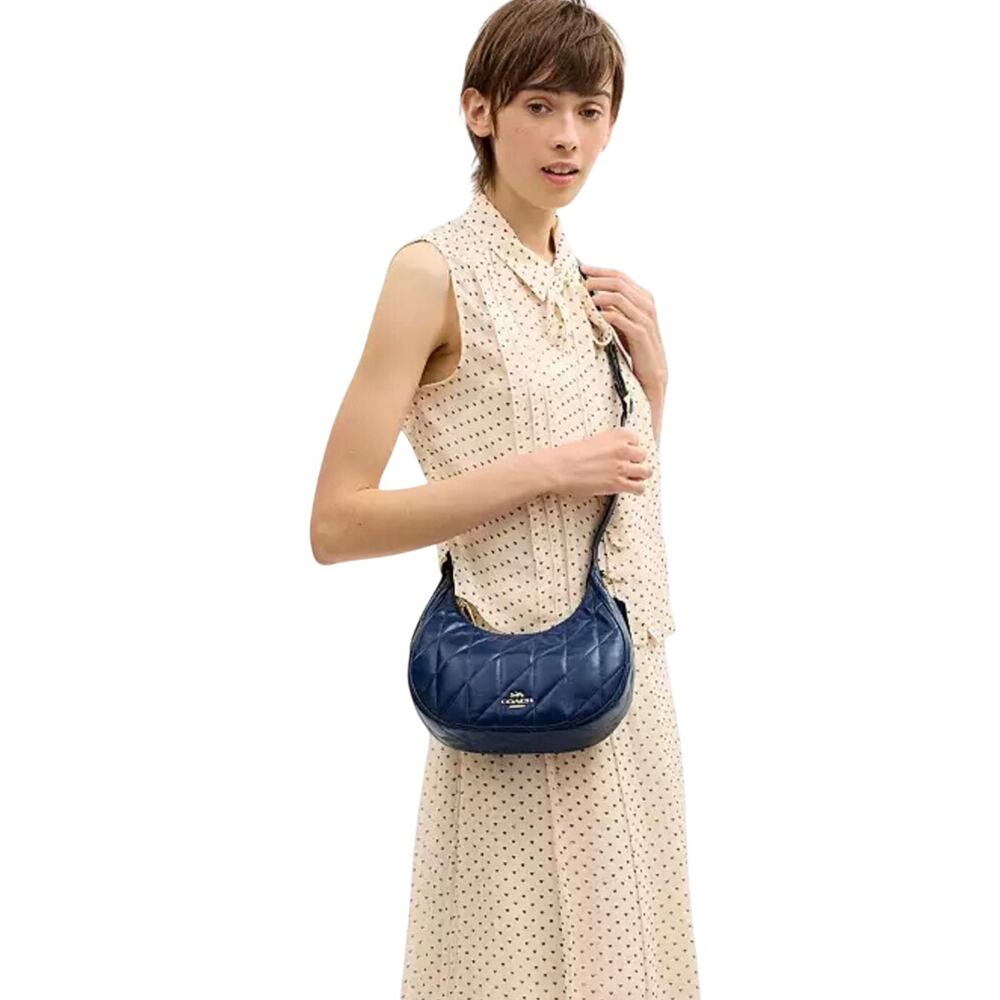 Coach Quilted Leather Emily Deep Blue - Picture 3 of 5